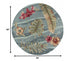 Seafoam Green Machine Woven Tropical Plants Indoor Area Rug